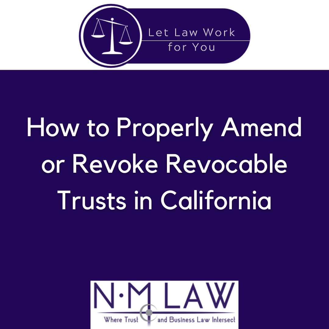 Revocable Trust in California